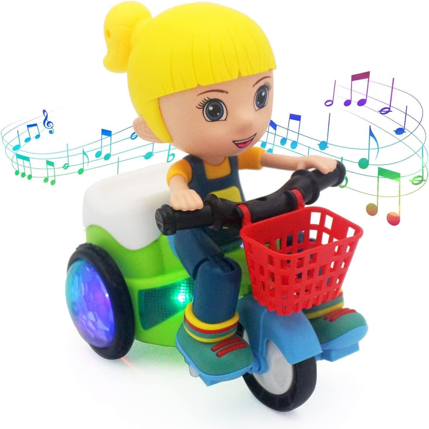 Stunt tricycles, Push-Pull Toys, Push-Pull Baby Toys, Cool Stunt tricycles, pre Kindergarten Toys, Suitable for Children Aged 2 and Above, Birthday Gifts for Boys and Girls