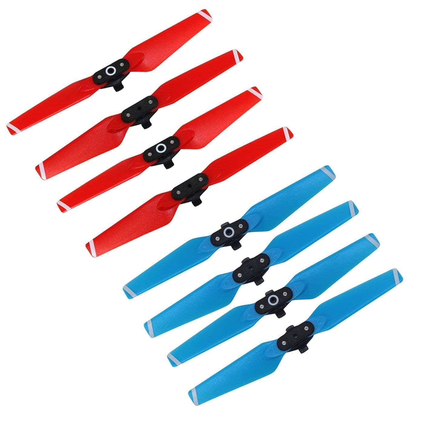 RC GearPro Props Blades Replacement Propellers 4730F Set Compatible for DJI Spark Drone, 4PCS/Set (Blue+red)