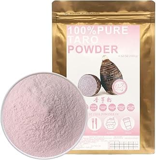 100% Natural Pure Taro powder 100g/3.52oz 香芋粉 Taro Dried Powder for Smoothies, Shakes, Baking & Drinks,| Free from Preservatives, No Added Sugar