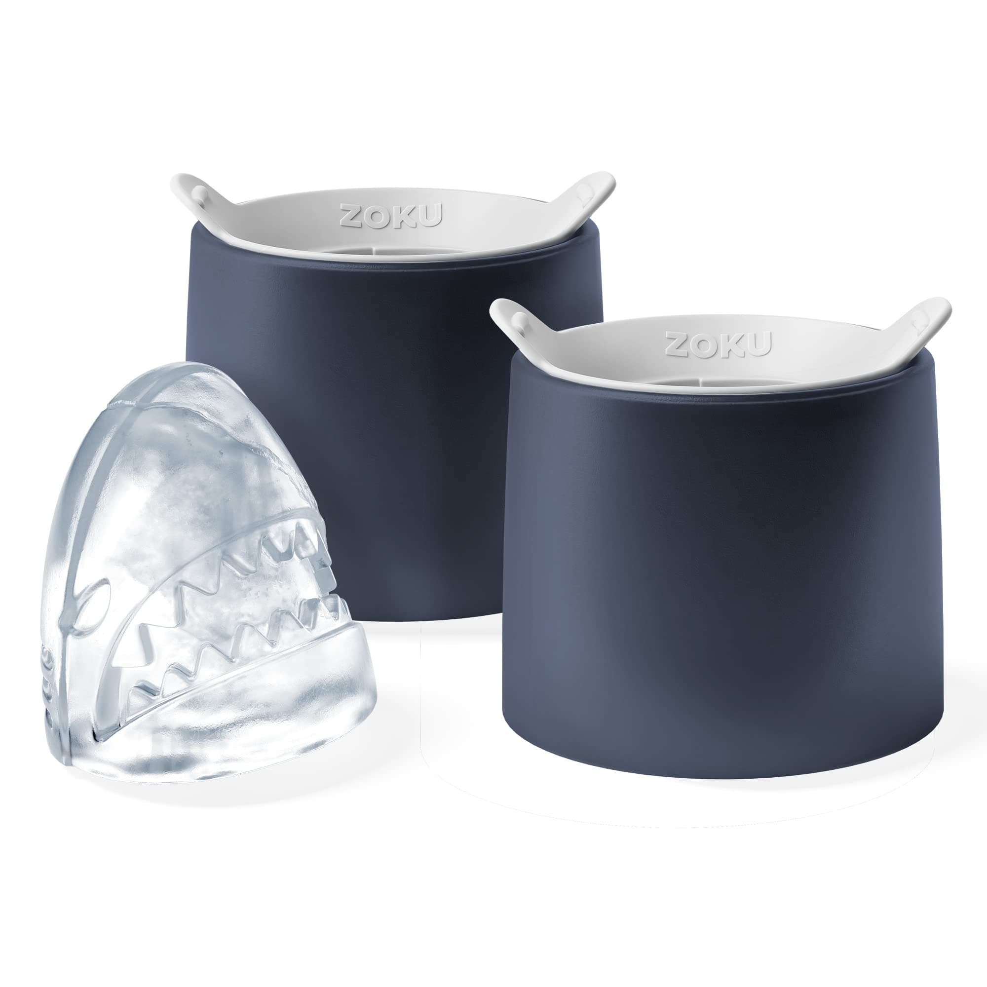 ZOKU Ice Ball Maker 2pc Shark Ice Maker Easy Fill
