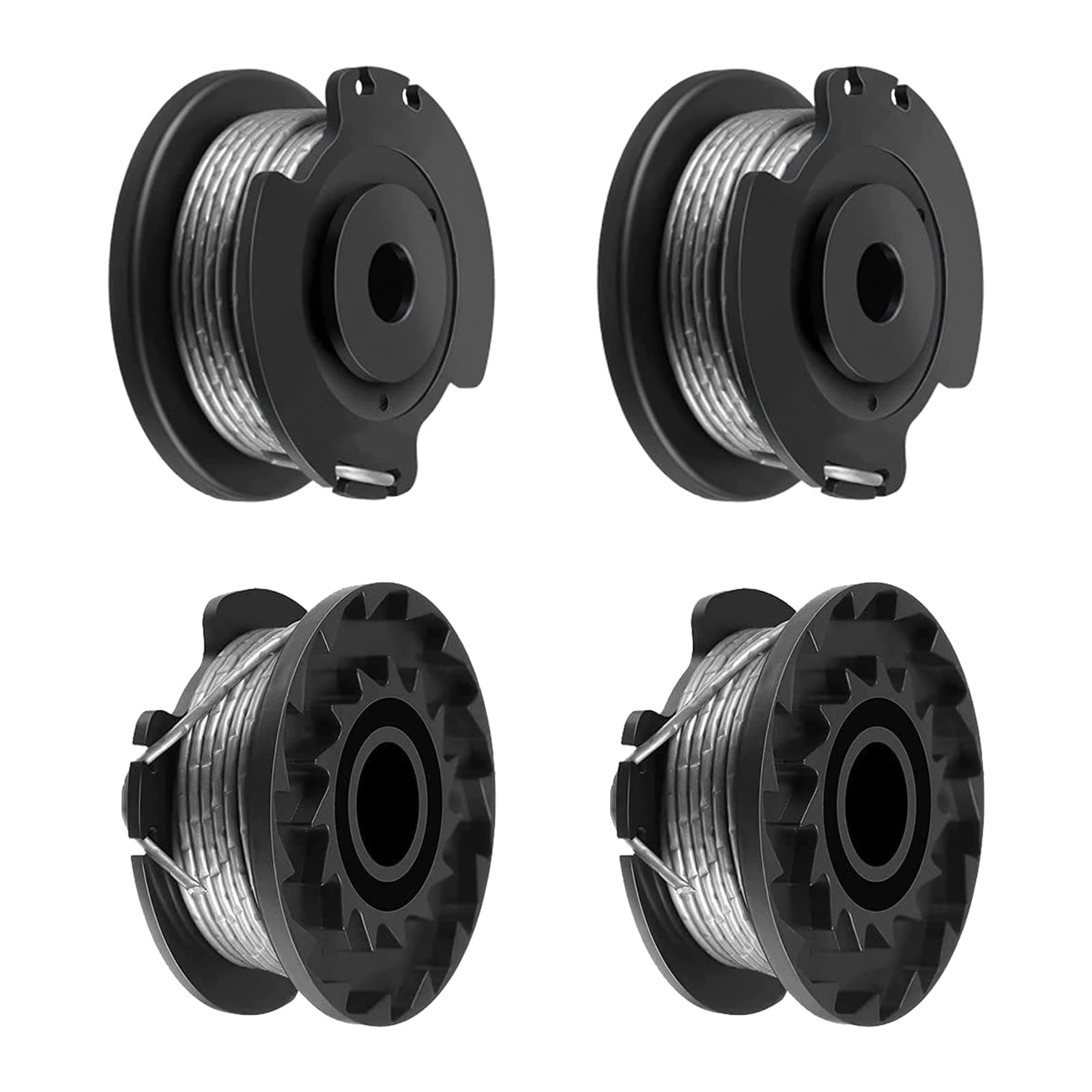 Freeasy 4 Pieces Strimmer Wire Replacement Spool and Line Compatible with Bosch ART 23 SL 26 SL Grass Trimmer F016800569 F016800385