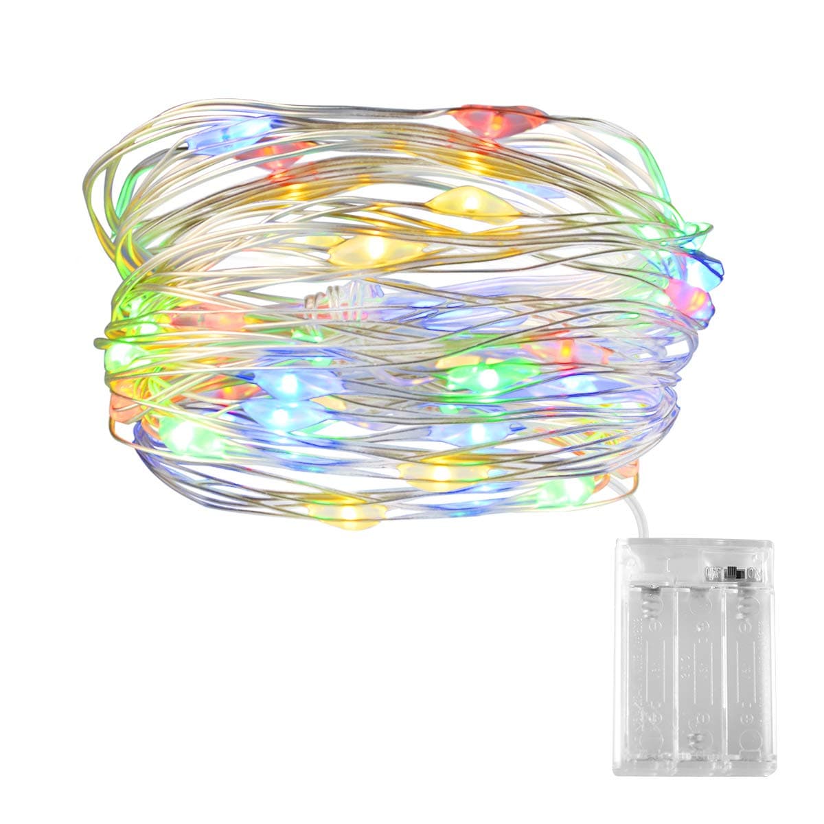 LED Multicolour Fairy Lights, Dalugo 3M String Lights Battery Operated for Christmas Tree, Girls/Boys Bedroom, Wedding, Birthday