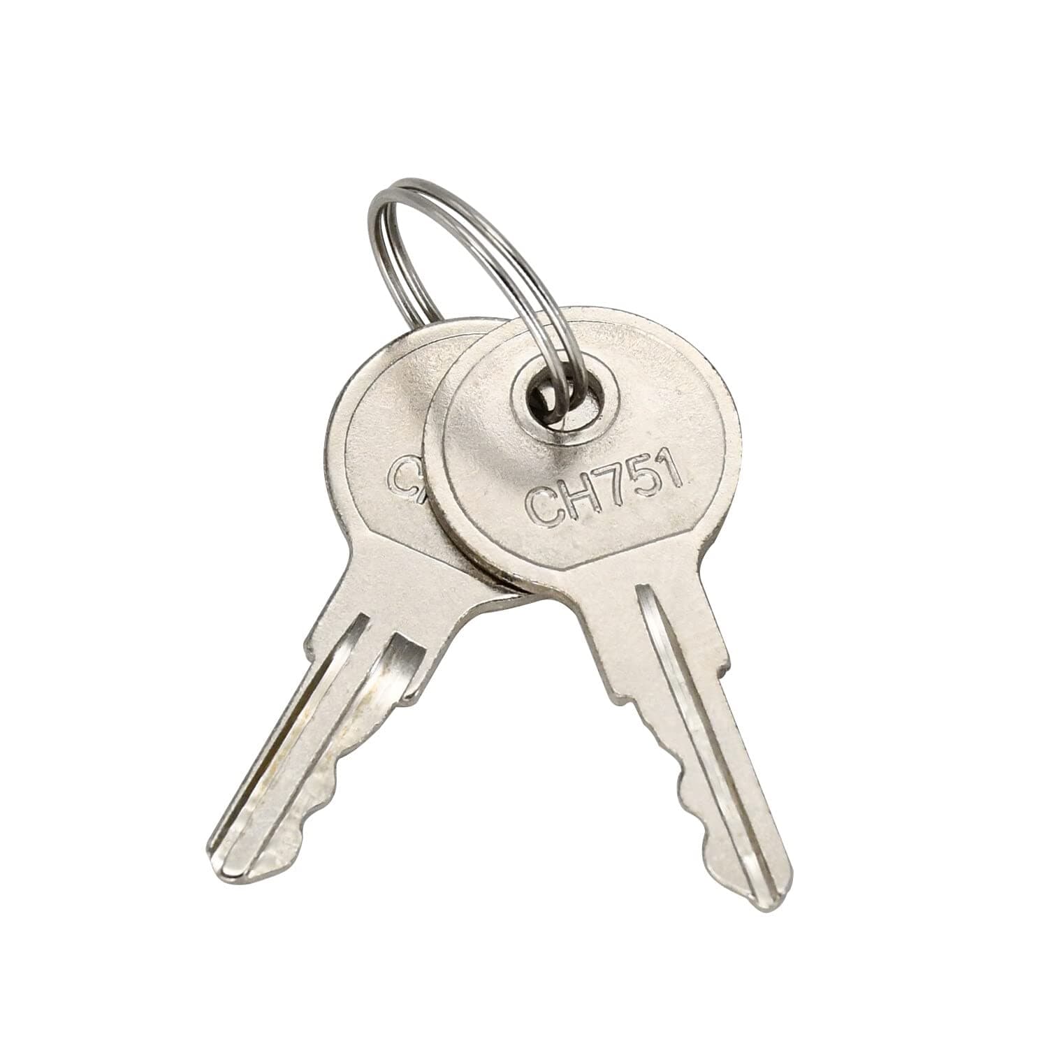 Notonparts 2 Pcs CH751 751CH Controller Door Keys Compatible with T-Handles Side Boxes RV Campers Storage Lockers Boats Display Cases