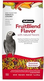 - Fruitblend Flavor With Dry Natural Flavors Avian Diets Medium & Large Adult Bird Food 200-Gm