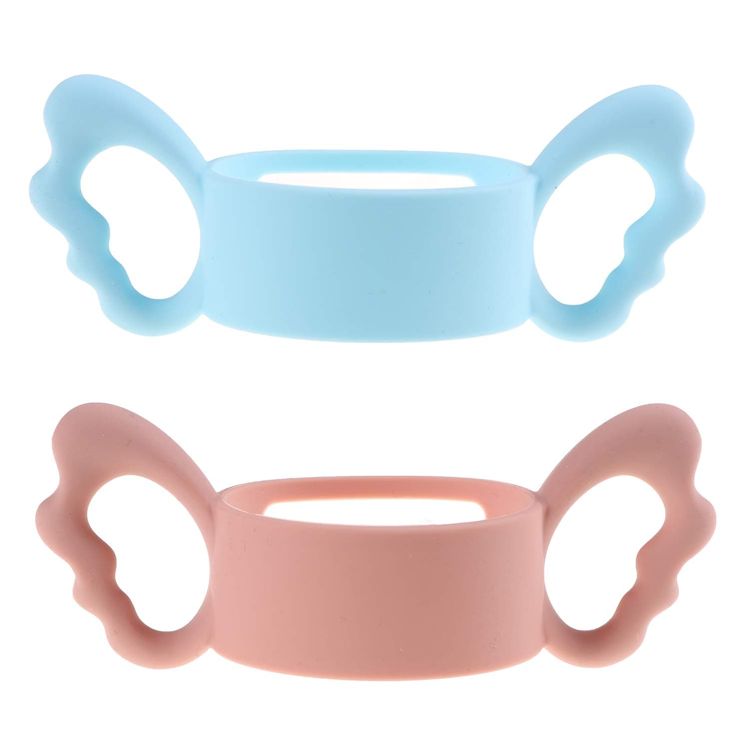 Silicone Wide-Neck Baby Bottle Handle, Outer Diameter Over 6cm for Bottle (Pack of 2)