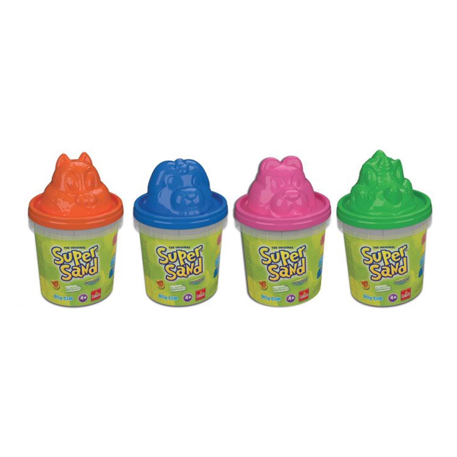 Super Sand Sand 83268 Cup and Creative Shape – Magic Sand Sand Burgen/Sand (Assorted)