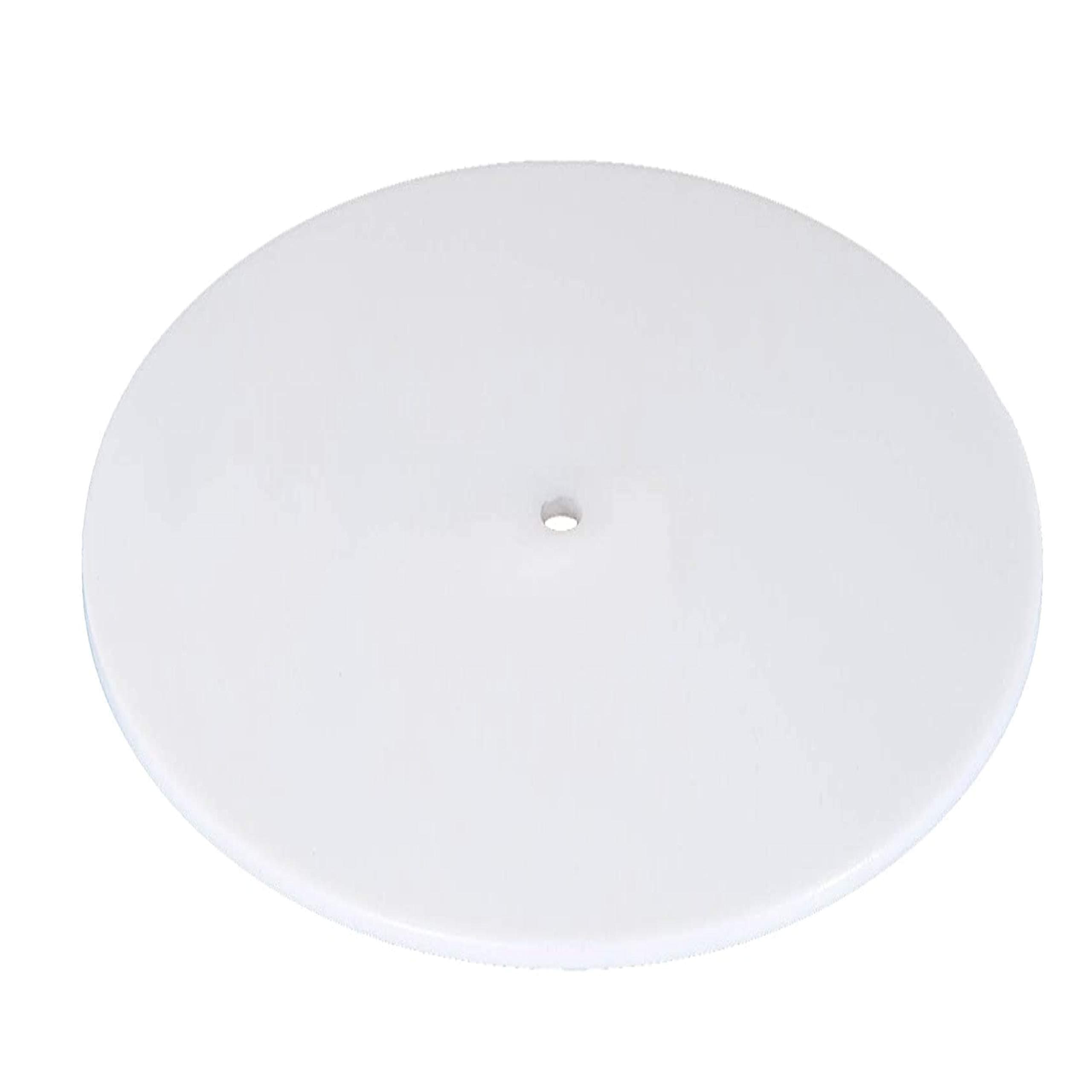 KastLiteRound Lampshade Diffuser | Flat Circular Disk for Softening Light | Frosted White Acrylic, 17.5" Diameter with 3/8" Center Hole | for Drum-Style Lampshades & Pendants | Fits 18-20" Openings