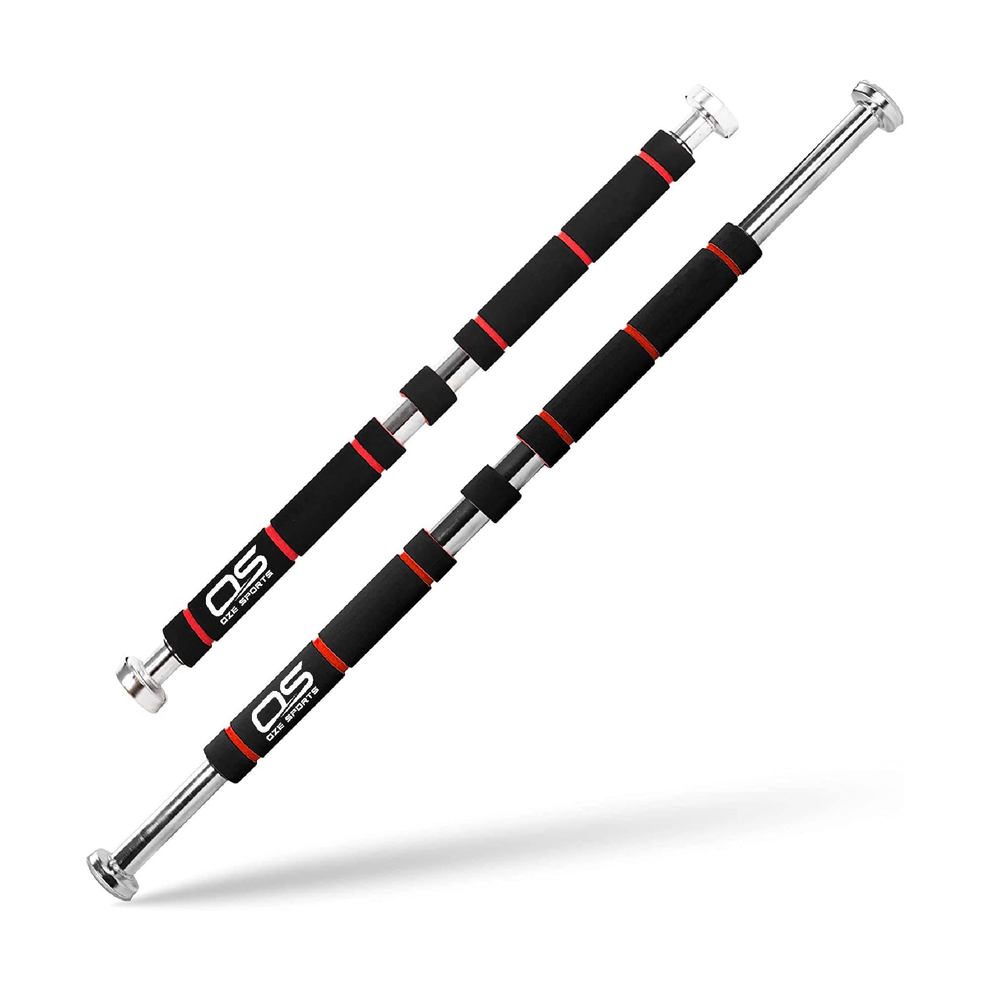 Exercise Door Gym Pull Up Chin ups bar with Padded Grip - Fitness Home Workout Training Fully Adjustable 62-100cm Heavy Dut, BLACK