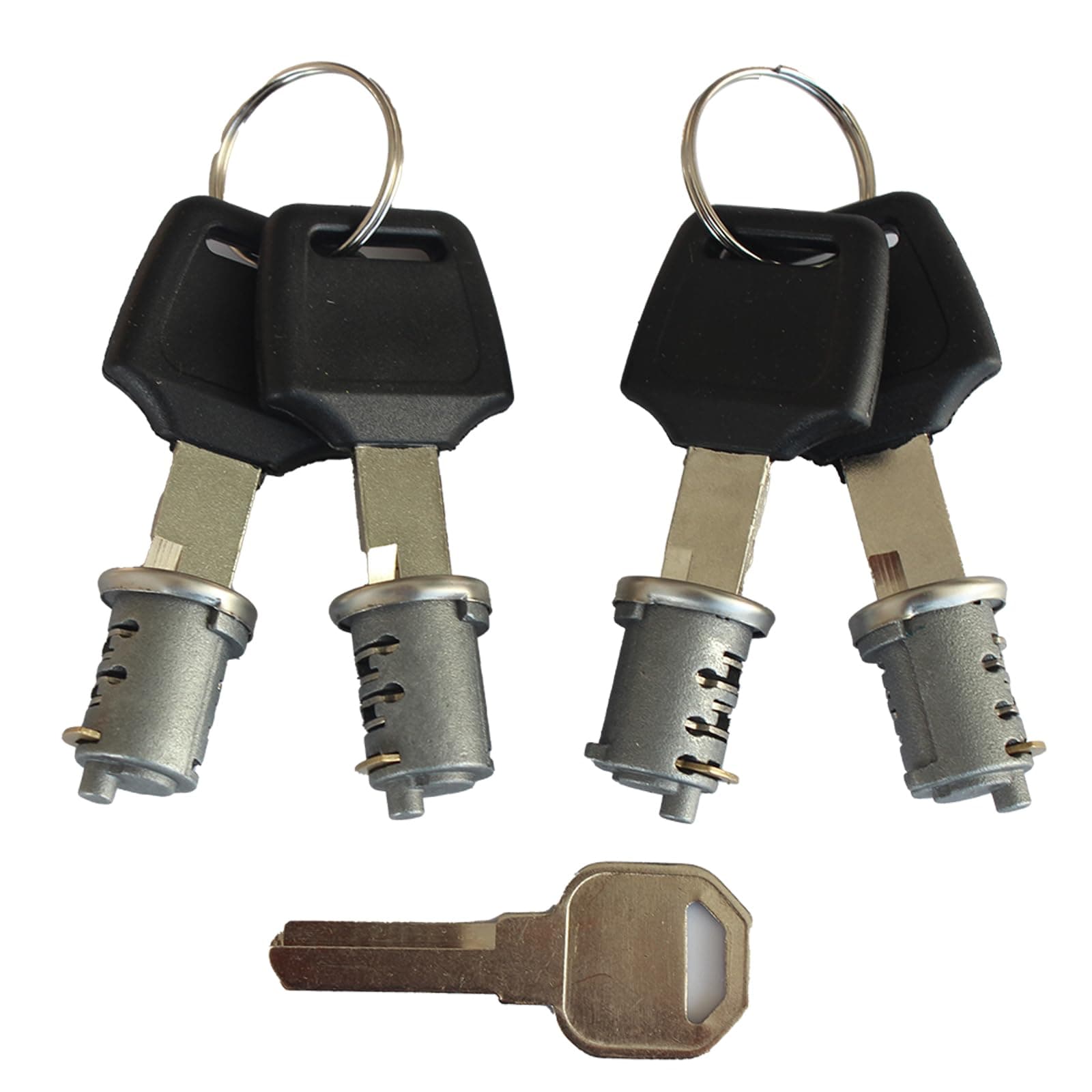AJDHDGA 4 Pack Lock Cylinders Compatible with Yakima Car Roof Rack System Components SKS Lock Cores, Includes 4 Cylinders Cores, 4 Opening Keys and 1 Control Key
