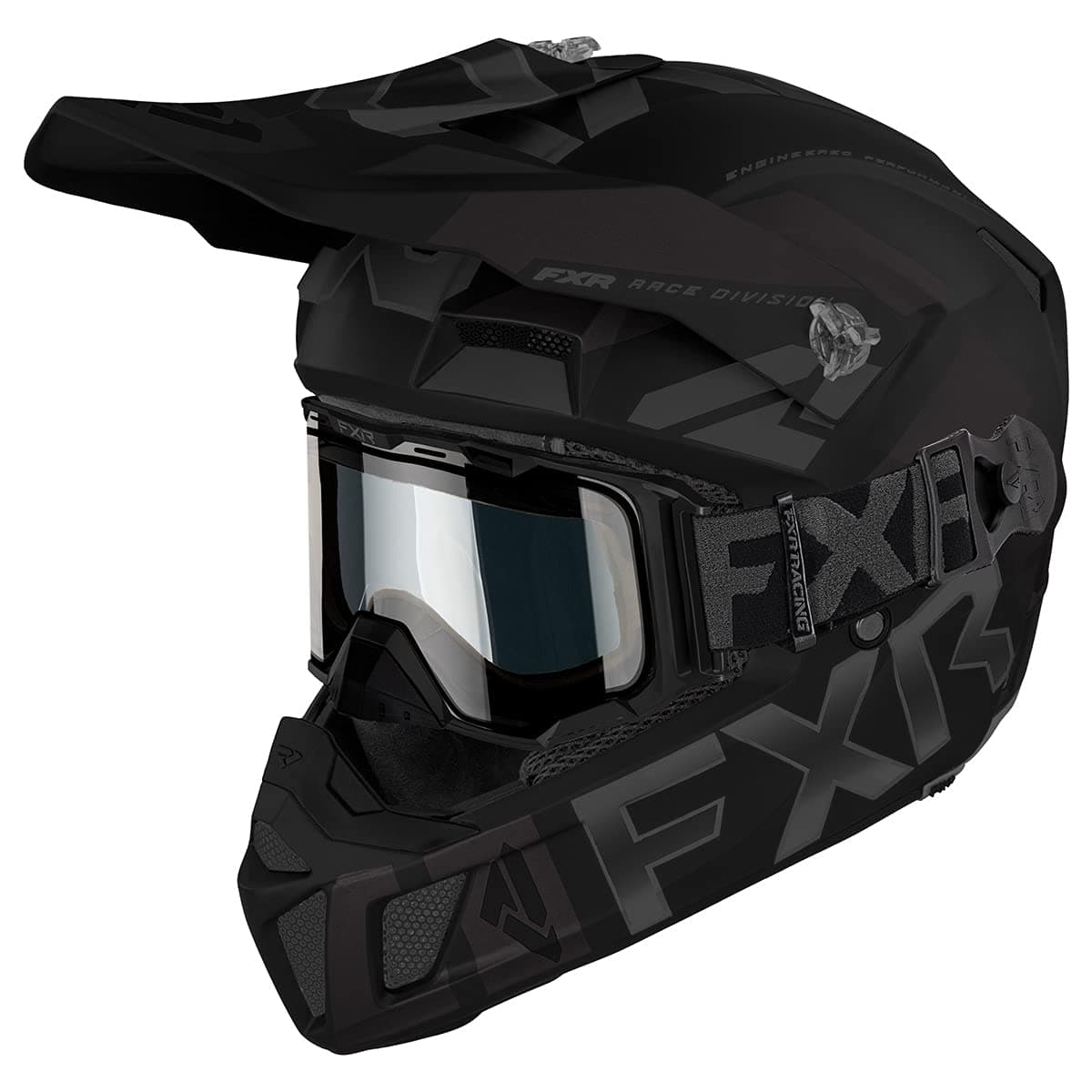FXR Clutch Cold Stop QRS Helmet (Black Ops - X-Large)