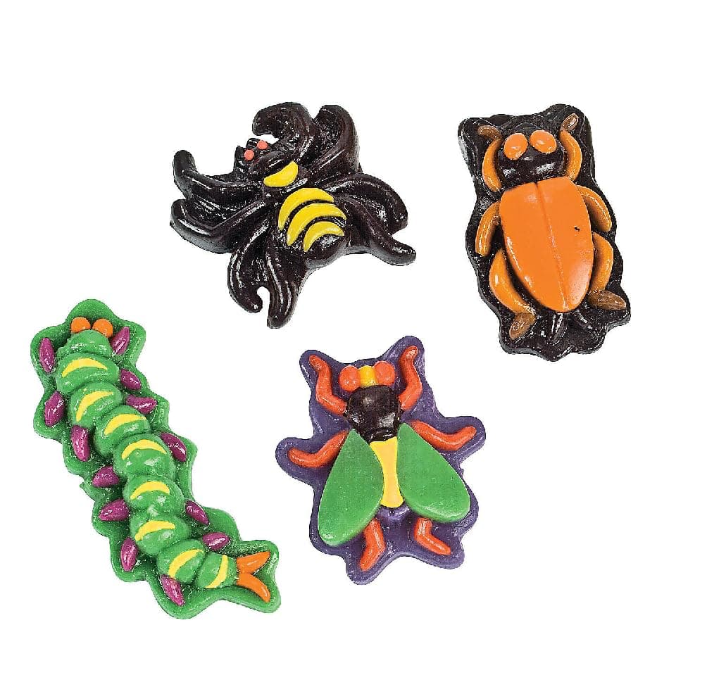 Realistic Bug Gummy Candy – 1 Lb. Mixed Fruit Flavored Creepy Crawly Gummies (38 Pc, Individually Wrapped)