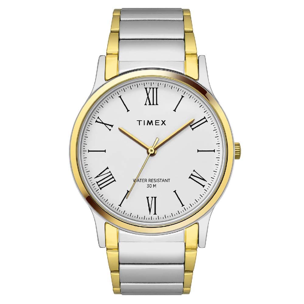 TIMEX Classics Analog Watch for Men with Round Dial & Water Resistant Man's Wrist Watches