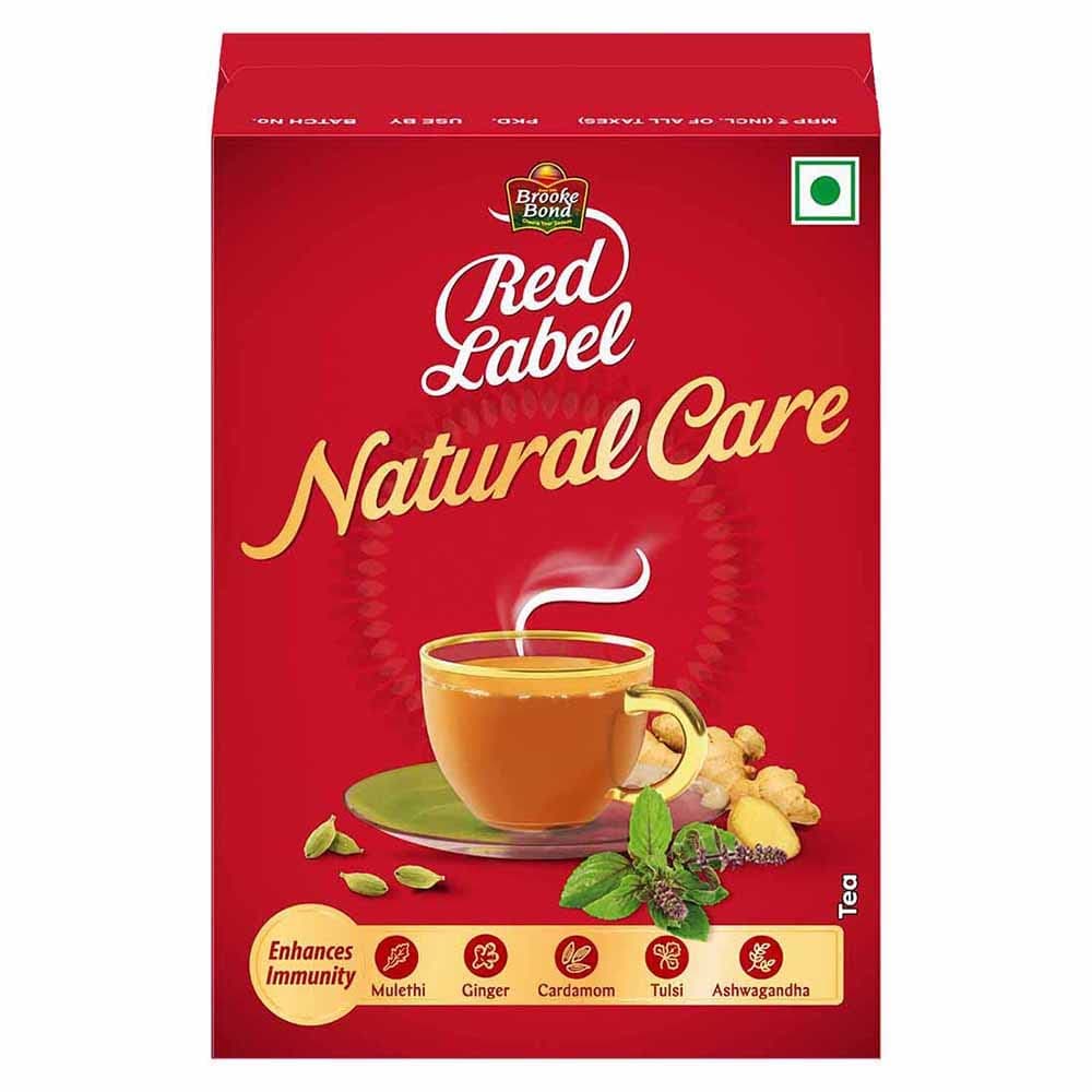Red Label Natural Care Tea Indian Flavored Black Tea - Enhance Immunity - 250gm/Pack