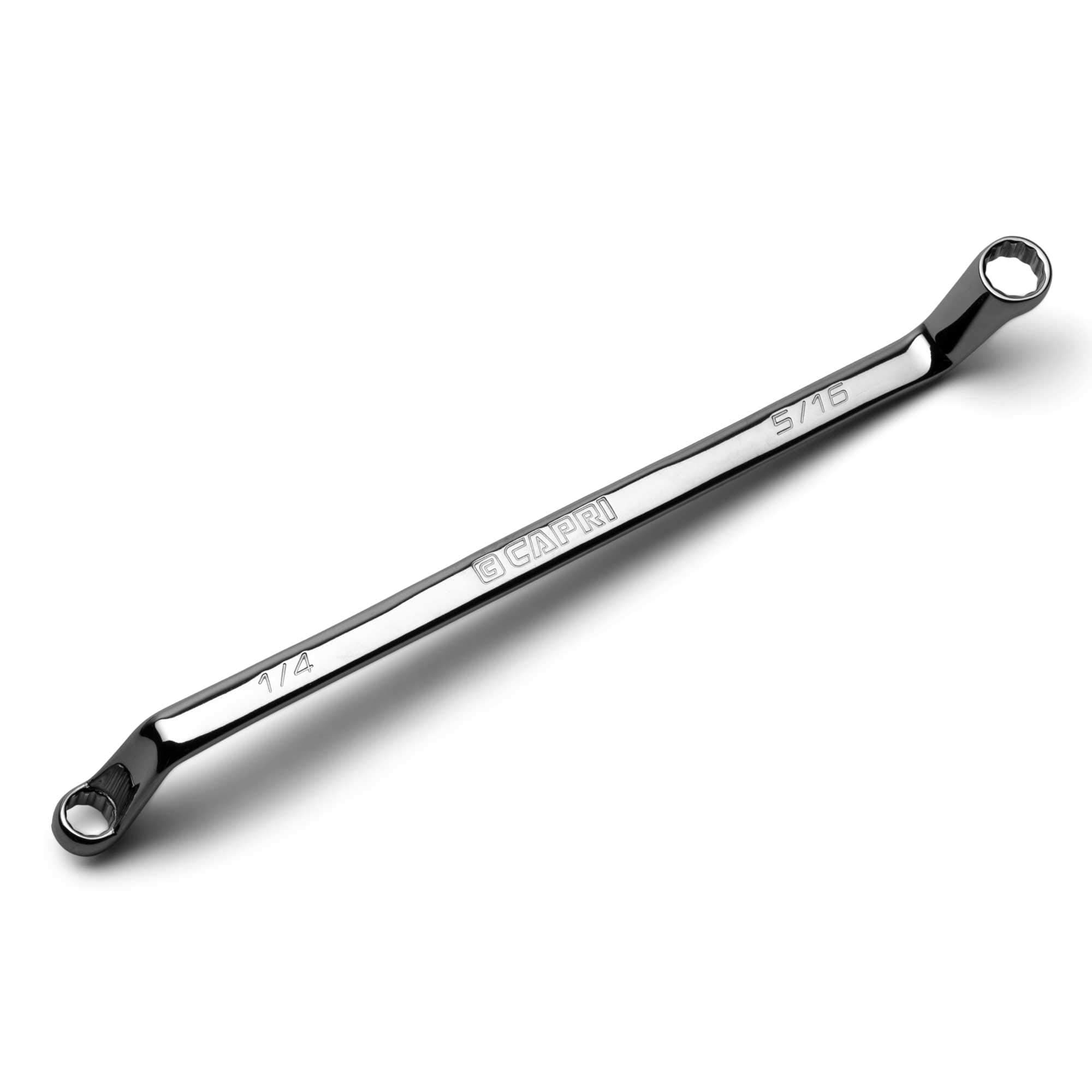 Capri Tools 1/4 x 5/16 in. 75-Degree Deep Offset Double Box End Wrench