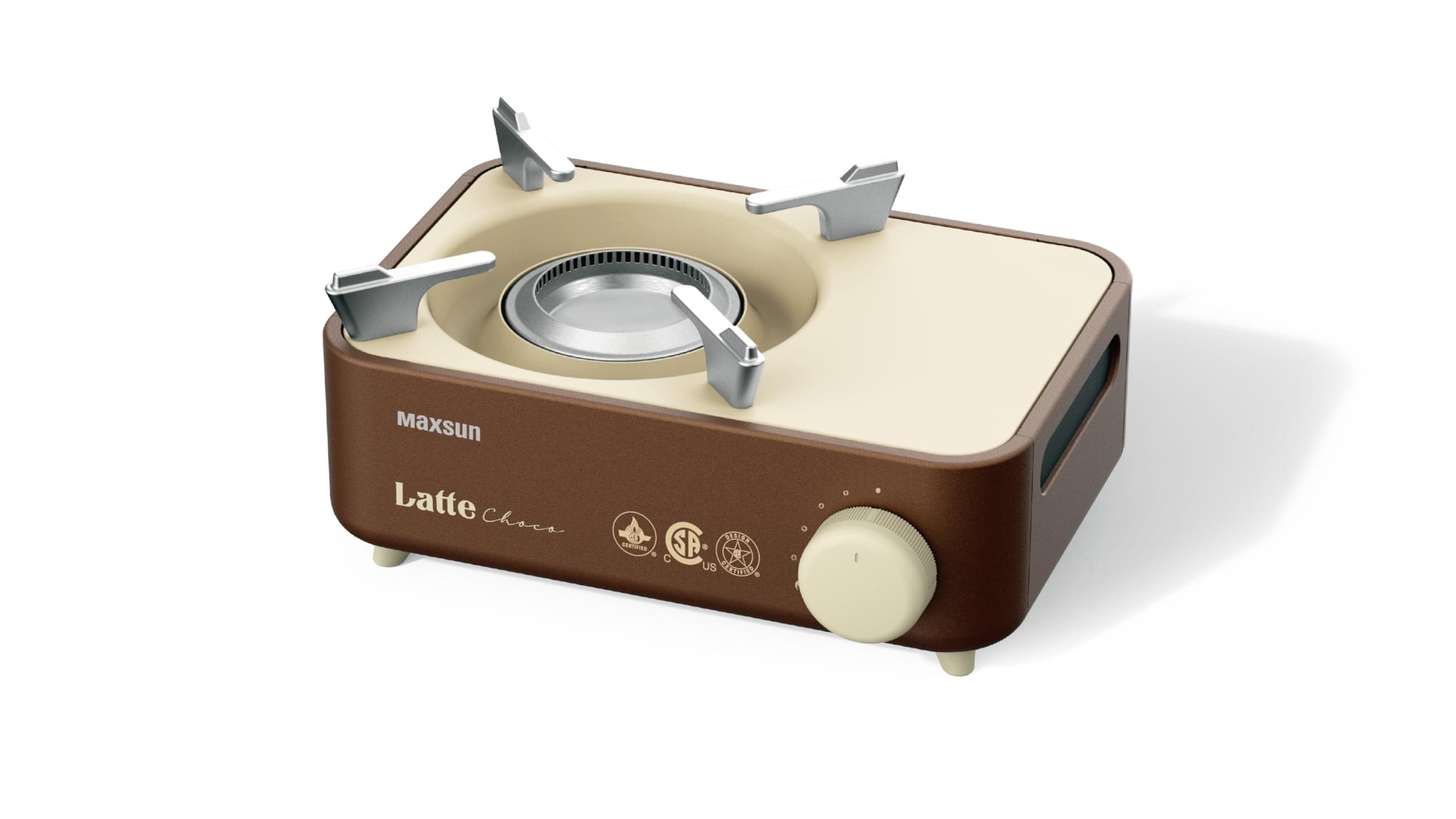 maxsunLatte Series Mini Gas Stove with Magnetic Locking System (Choco)