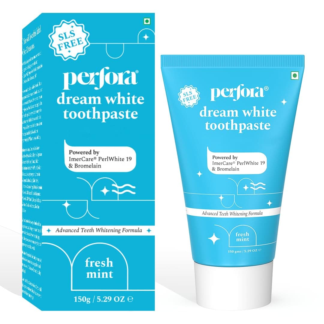 Perfora Teeth Whitening Toothpaste - 150 GMS | Oral Care & Toothpaste | Instant Teeth Whitening Toothpaste SLS Free Toothpaste
