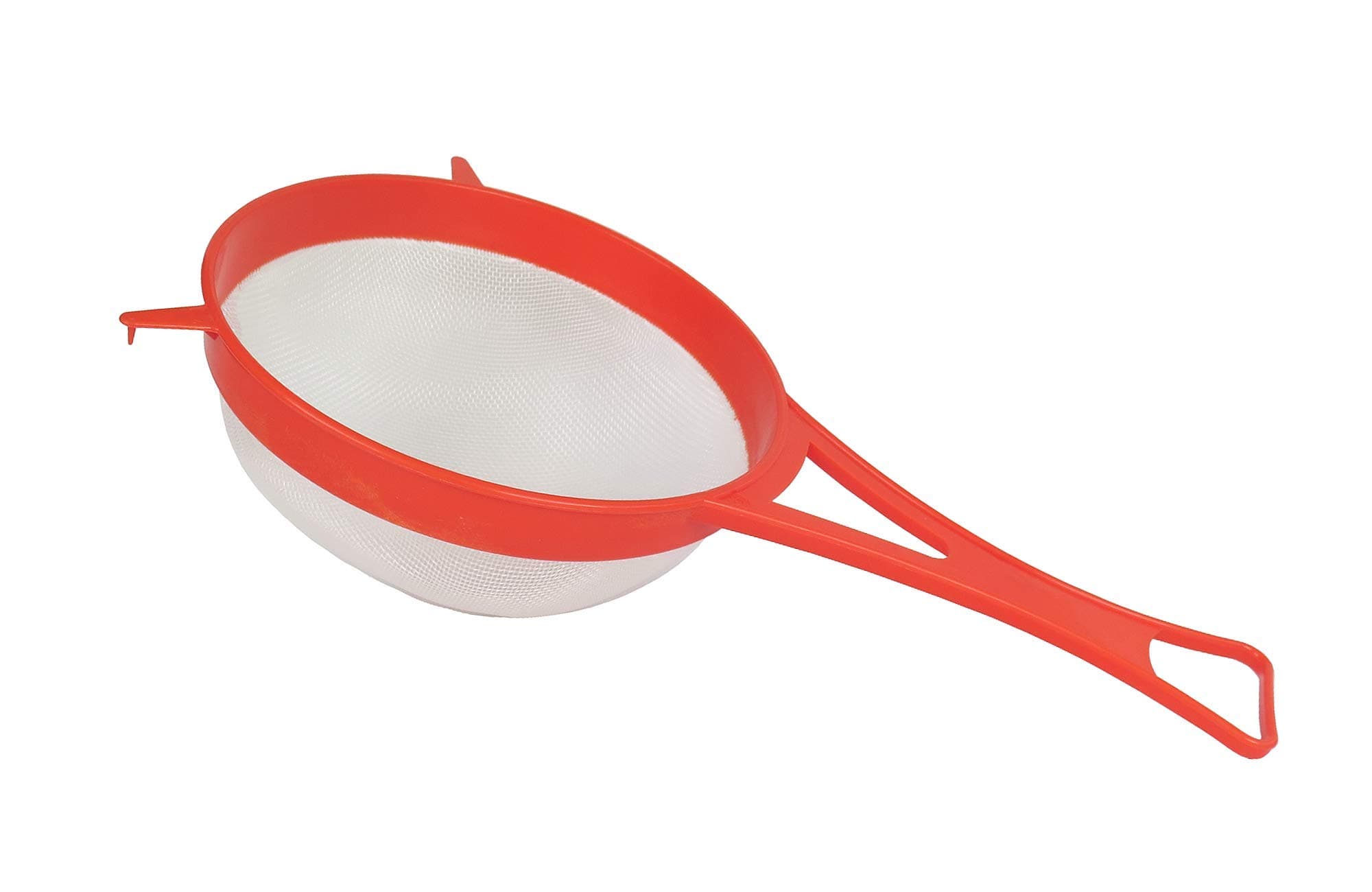 7" Fine Nylon Mesh Strainer Sieve - Plastic Flour Sifter, Cinnamon/Sugar Powder Spreader (18 cm = 7 inch)