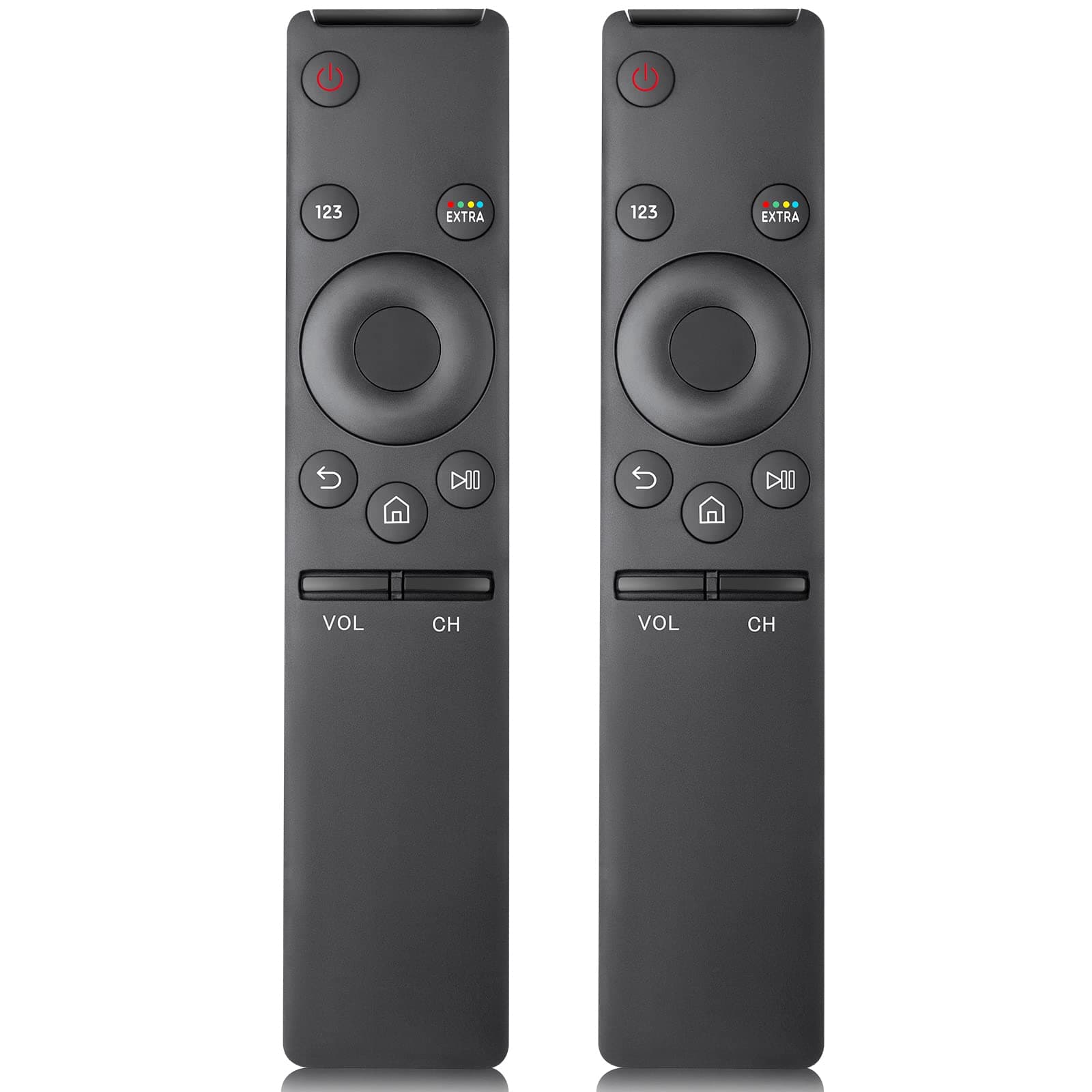 Universal Replacement For Samsung-Tv-Remote Control,Compatible With All Samsung Smart Frame Curved Qled Tvs Pack Of 2 - Black
