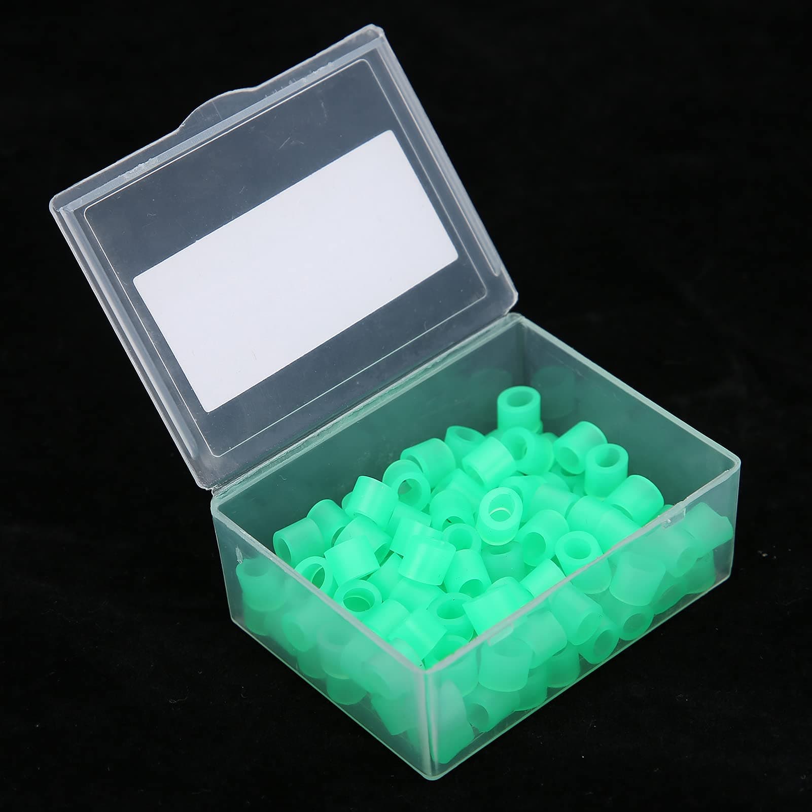 Dioche Dental Color Code Band, Silicone Color Code Rings, Dental Color Code Rings Non‑ Silicone Dental Color Code Rings Accessory Supplies 100pcs (Green)