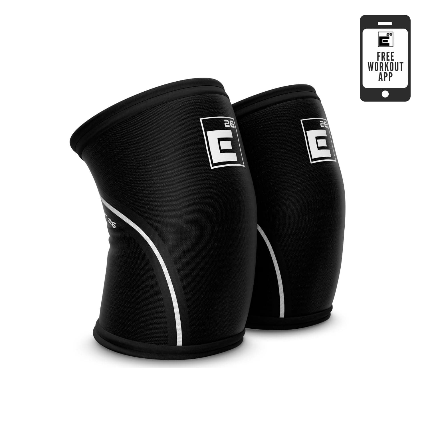 Knee Sleeves for Weightlifting (Sold as a Pair) - 6mm Premium Neoprene for Compression, Mobility, and Warmth - Compression Sleeve for Functional Fitness, Squats, Deadlifts (X-Large, Black)