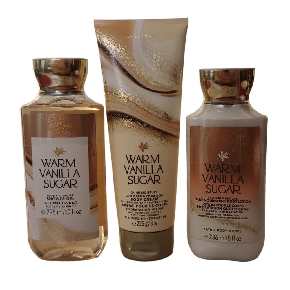 Warm Vanilla Sugar Body Set | Shower Gel, Body Lotion & Body Cream