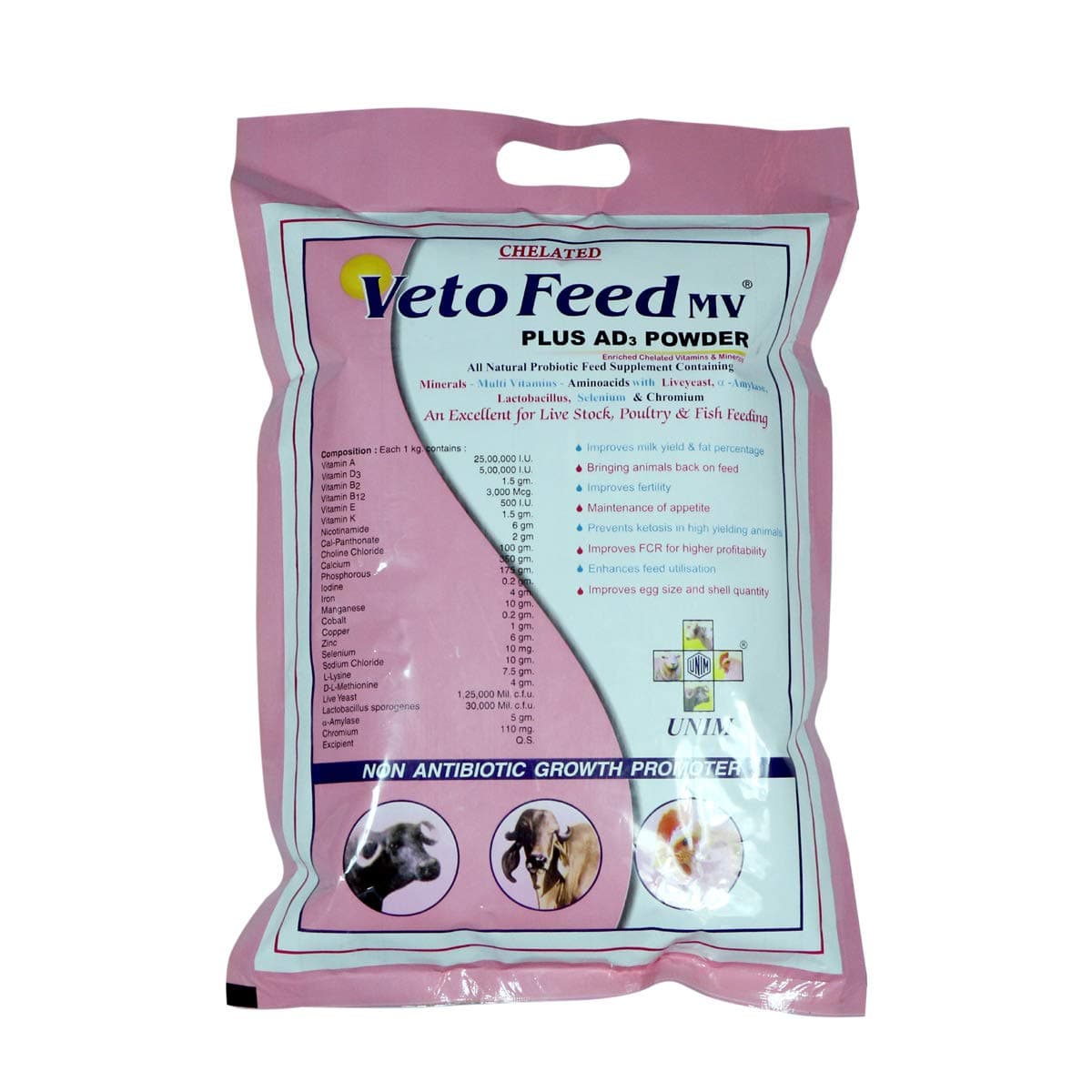 Unim Pharma Veto Feed MV Plus AD3 Powder
