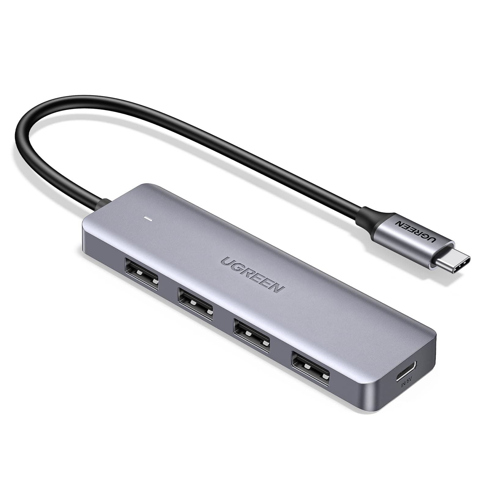 UGREEN USB C Hub, Slim USB C to USB Adapter 4 Ports, 5Gbps High-Speed USB Splitter Compatible with Thunderbolt 3 Macbook/iPad Pro/Air XPS/Mac Pro/Mac mini/iMac/Surface Pro/XPS/Flash Drive/Mobile HDD