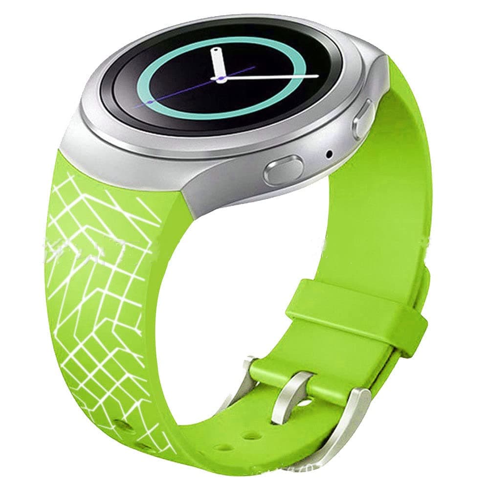 Silicone Band Replacement Smart Watch Strap compatible with Samsung Galaxy Gear S2 SM-R720/SM-R730 for Men Women Watch Bracelet