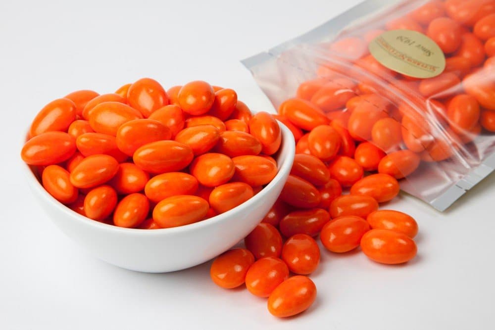 Bright Orange Jordan Almonds (1 Pound Bag)