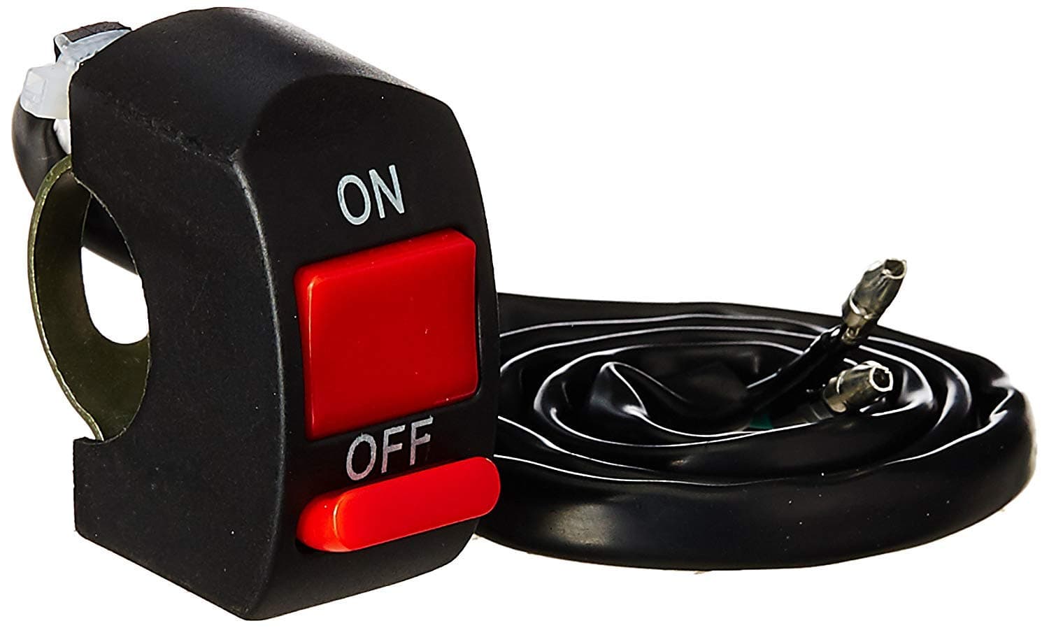 Aksmit Accident Handle Bar Hazard Light Double Control Switch Button, Black