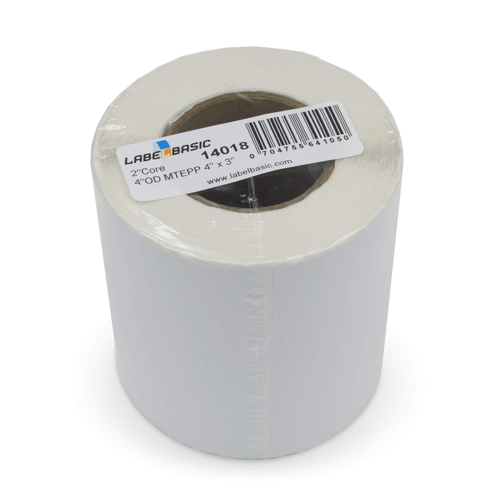 Matte Polypropylene Inkjet Labels 4" x 3" for Epson TM-C3500, TM-C3400, Primera LX500 and LX400, 350 Labels/Roll on a 2 Inch Core