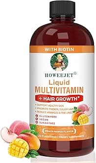 Liquid Multivitamin,Hair Growth,Support Healthy Skin,Promote Thicker,Fuller Hair,Reduce Wrinkles & Fine Lines,15.22 fl oz