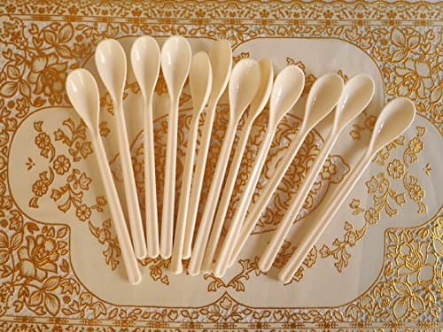 7" Lng Handle Iced Tea Spoon, Ice Coffee Spoon, Ice Cream Spoon, Cocktail Stirring Spoons. (Pack of 12 Pcs.)