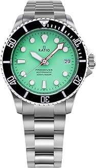 RATIO FreeDiver Sapphire Crystal Diver Watch Japanese Automatic Movement Dive Watch 200m Water Resistant Diving Watch
