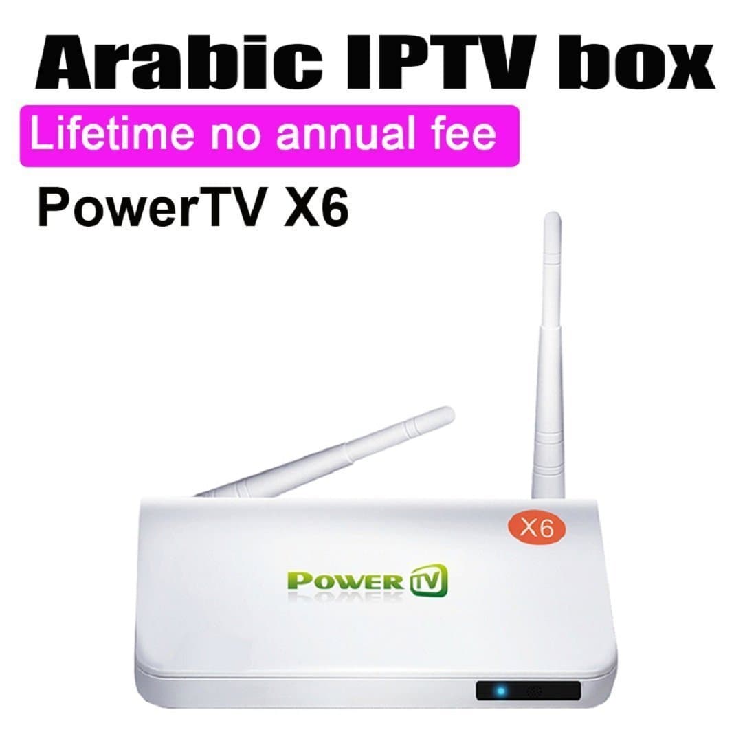 PowerTV X6 Arabic IPTV box- freeforever