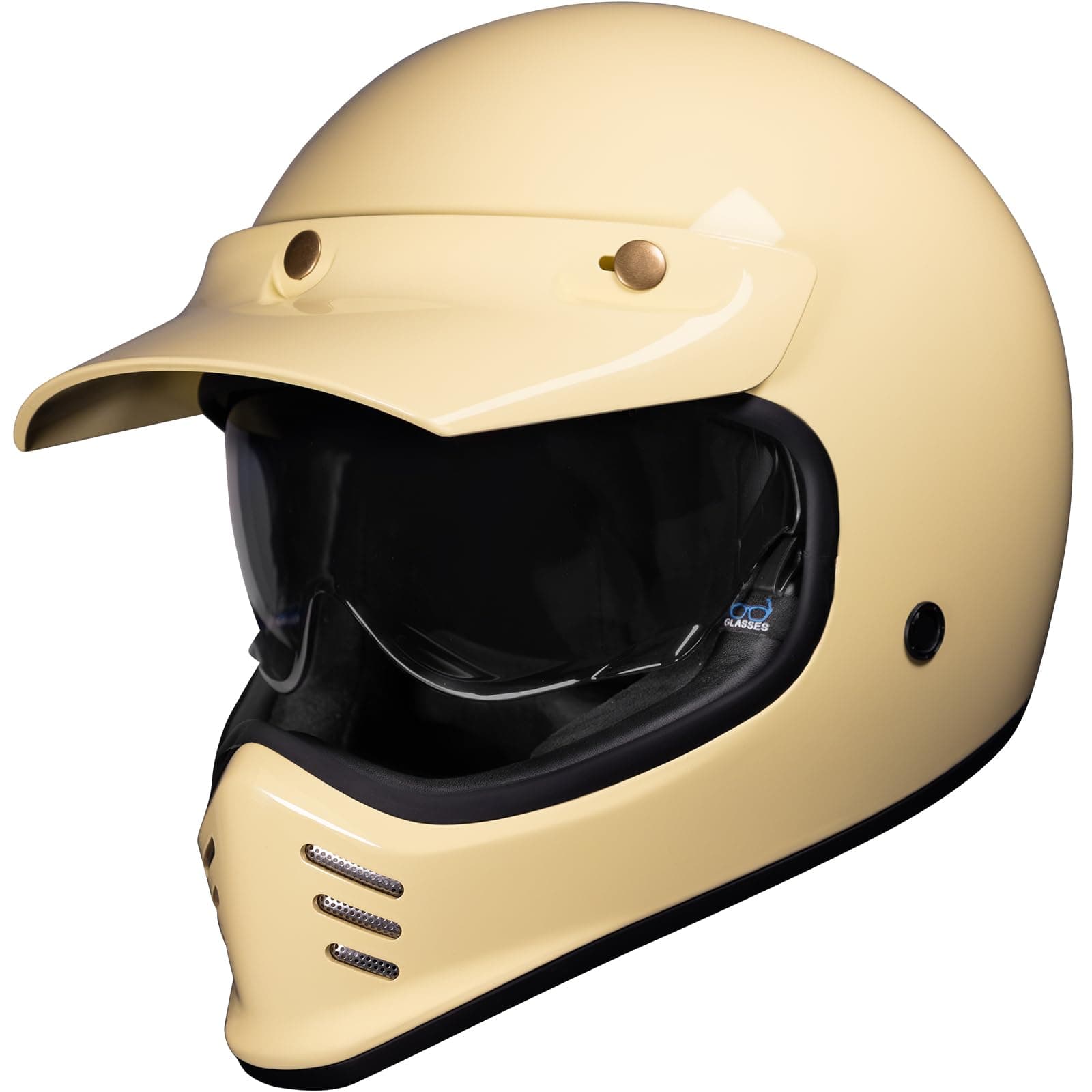 Black Royale II Retro Motorcycle Helmet