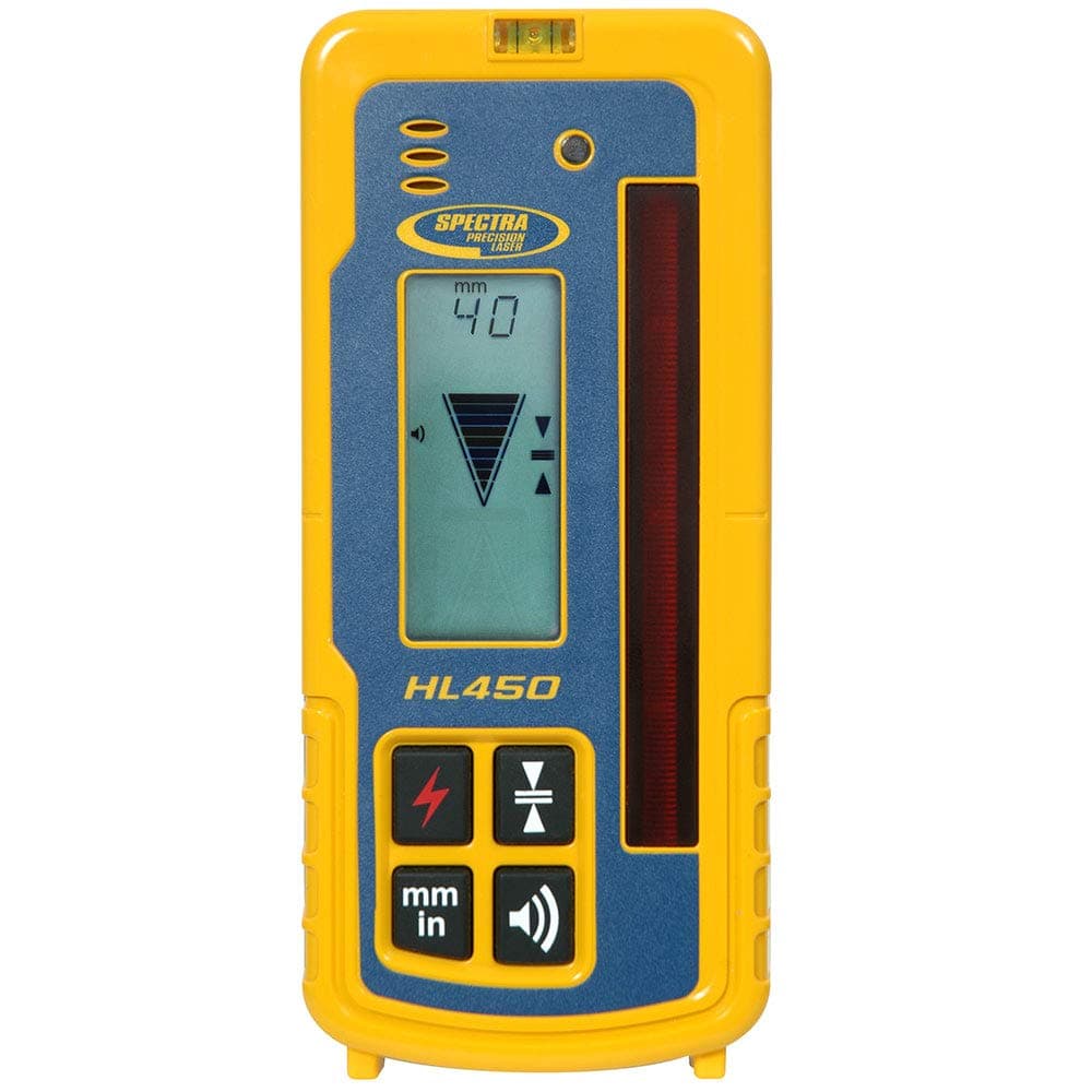 Spectra Precision HL450 Laserometer with Clamp and Use Guide Yellow
