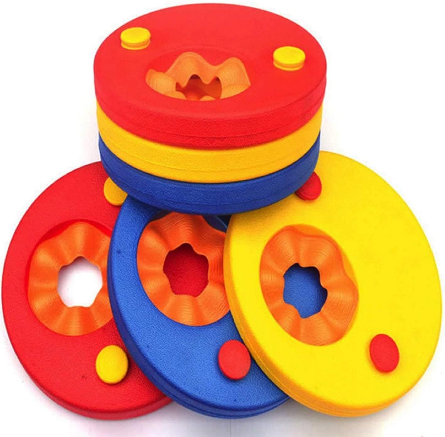 Lightweight and Comfortable Foam, Float Discs Arm Bands for Swimming - 2-6 Years, Arm Float Discs Swimming Arm Band, Pool Set for Kids ( 6 pcs/Set)