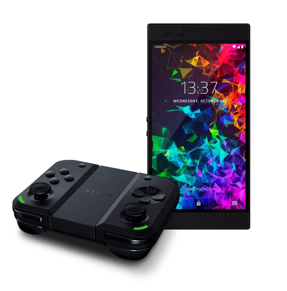 Razer Phone 2 Gaming Smartphone + Junglecat Mobile Controller Bundle: Satin Black
