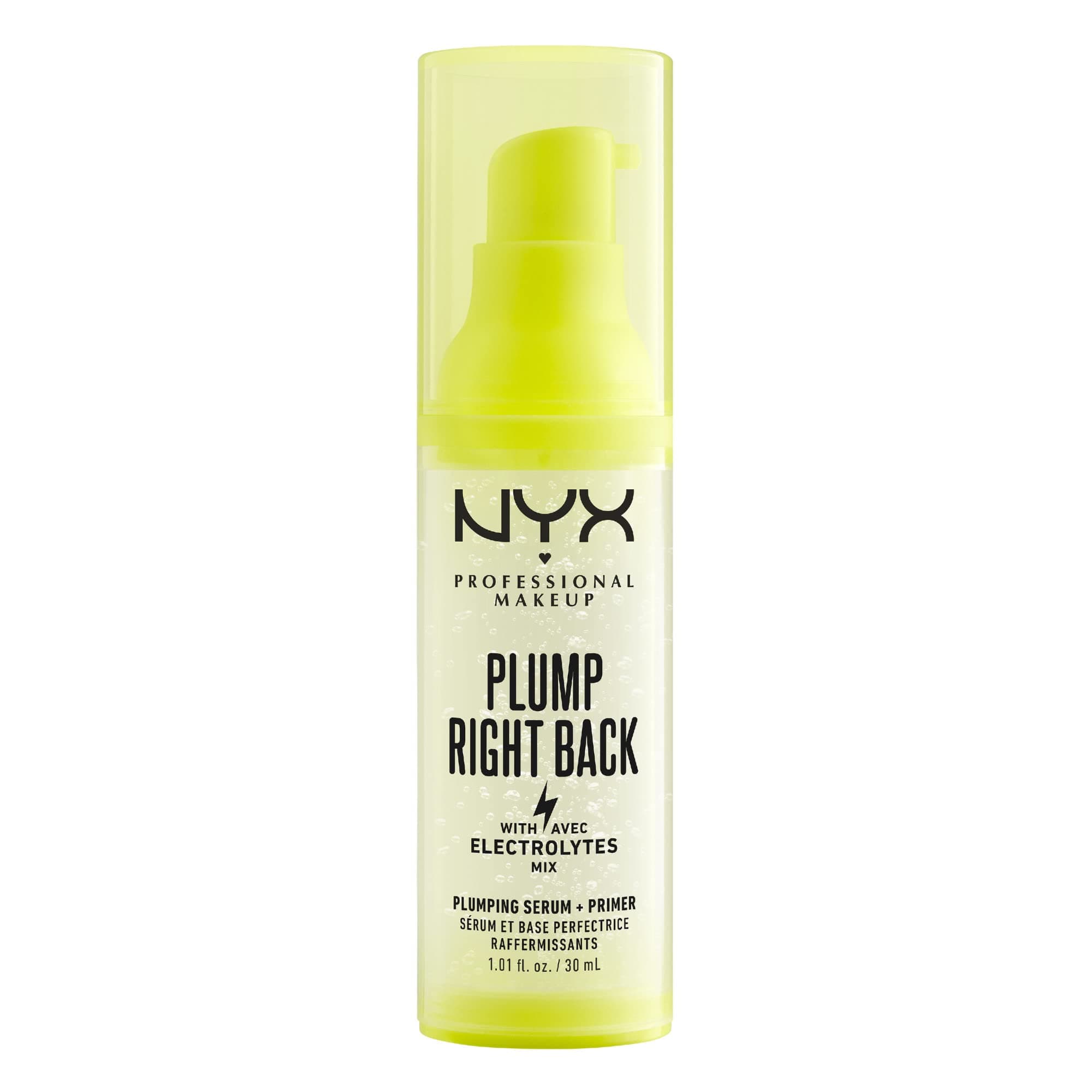 NYX PROFESSIONAL MAKEUP PLUMP RIGHT BACK SERUM AND PRIMER, 1.01 Fl Oz (Pack of 1)