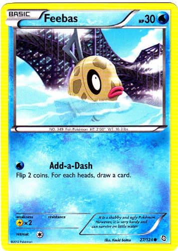 Pokémon Single Trading Card - FEEBAS (BW6 Dragons Exalted #27/124)
