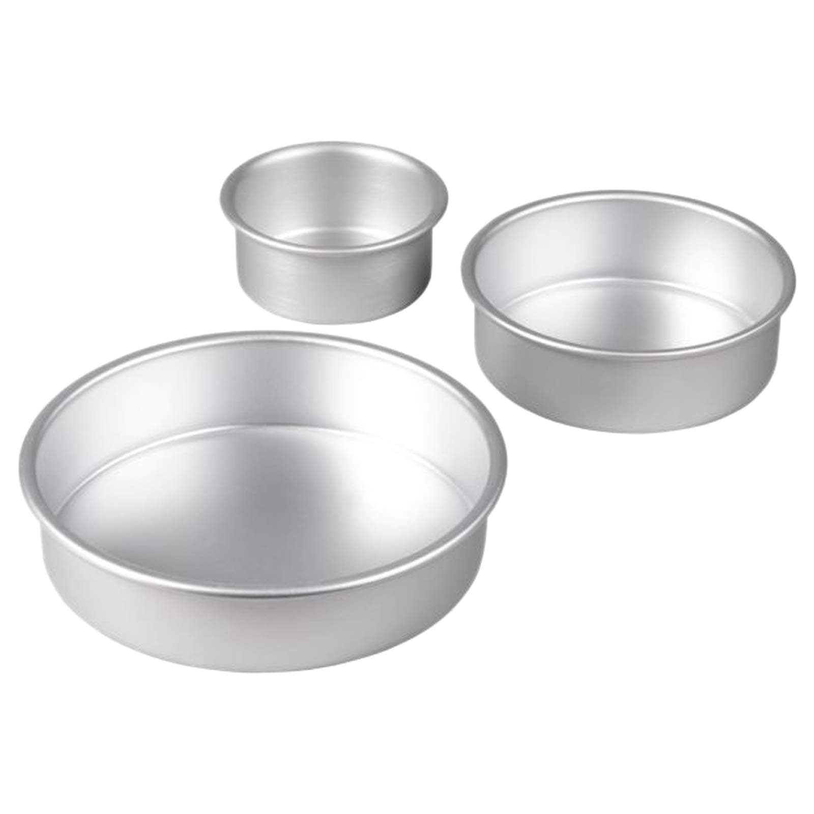 Wilton round pan set, silver, wt-2105-0472, 3 pieces