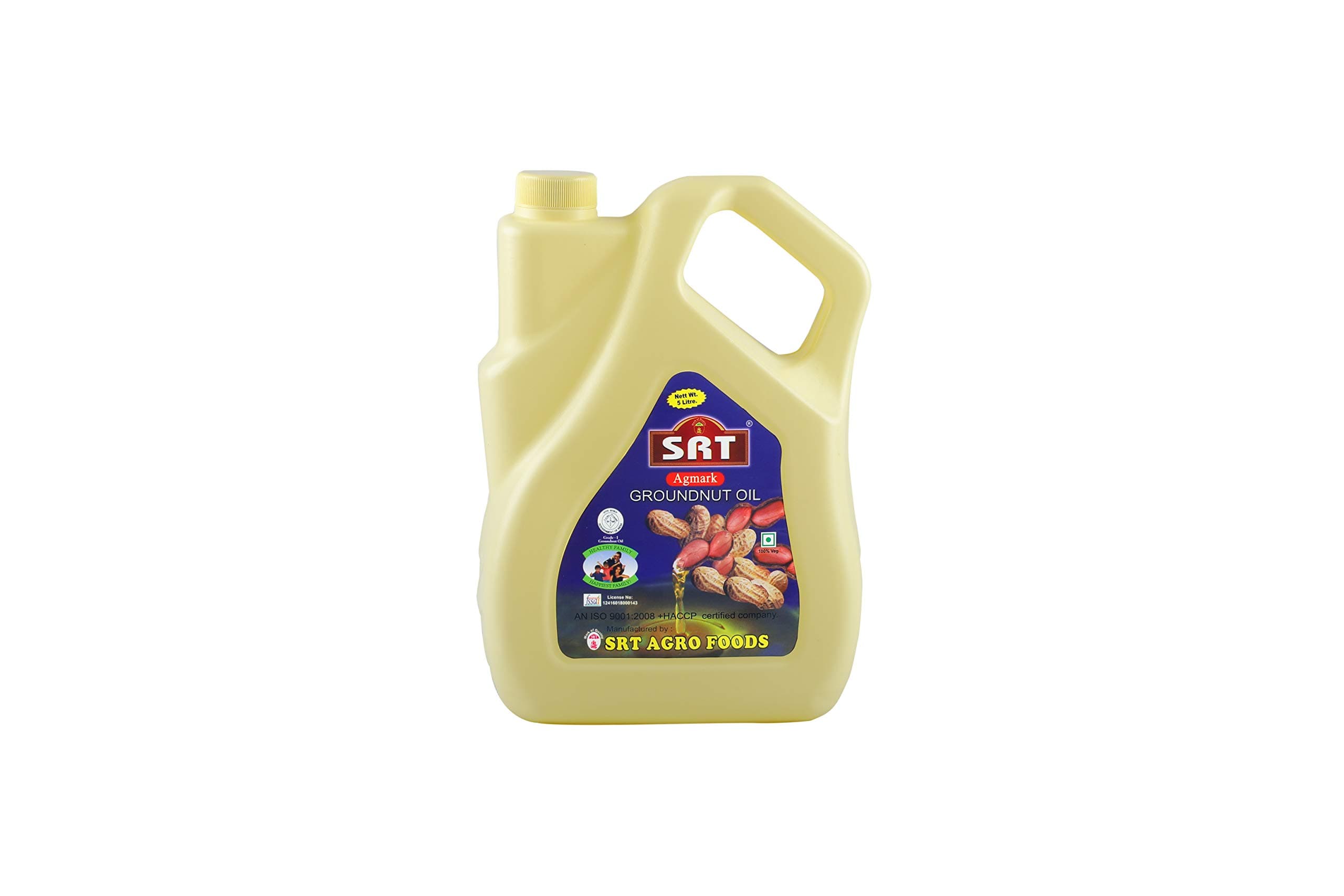 SRT Agmark Groundnut Oil, 5 Litre