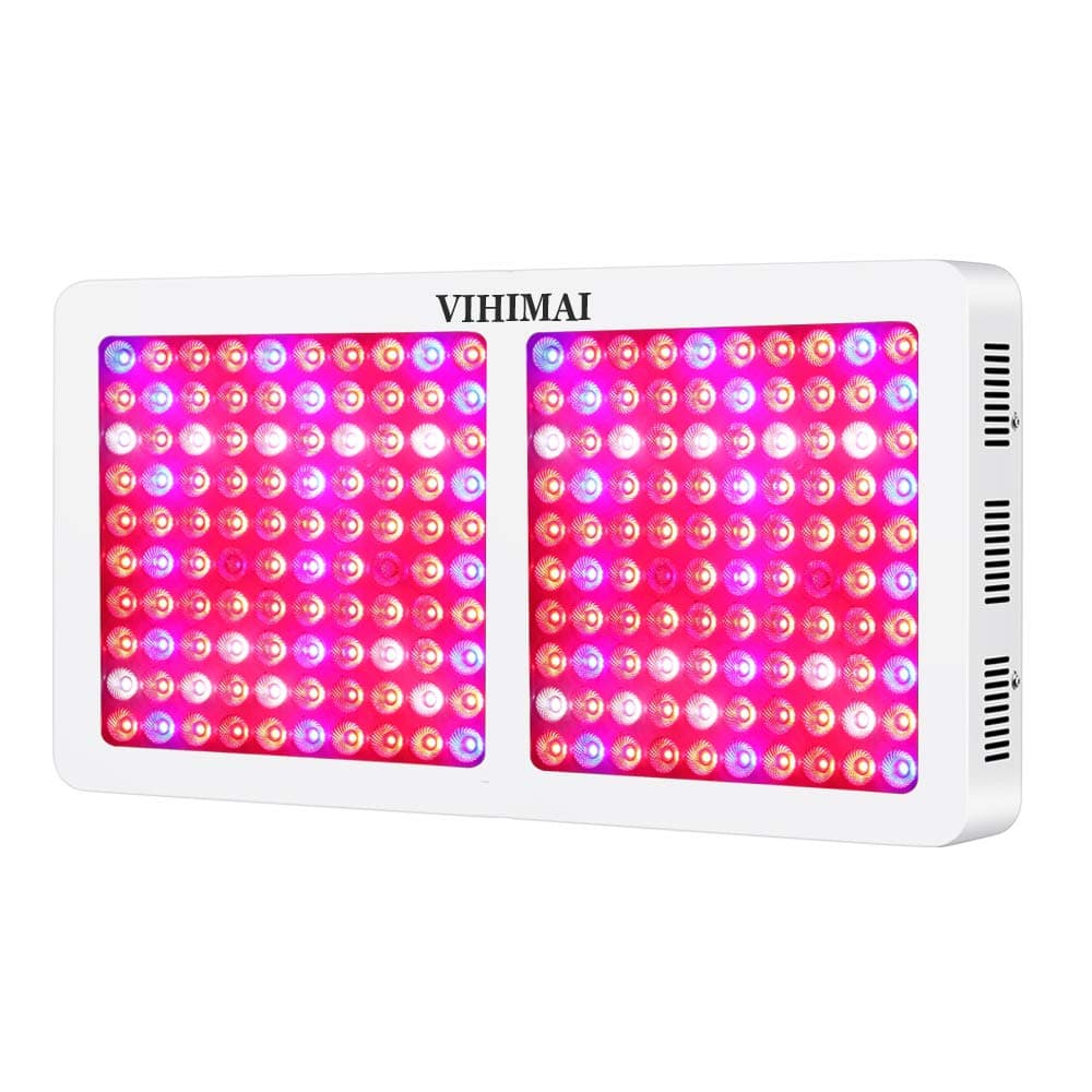 LED Grow Light 2000W 3 Chips Full Spectrum 2 Switches Control Veg and Bloom All Phases of Plant Grow 6 Fans Growing Lamp with UV&IR for Hydroponic in Door Plants HYD 15W200PCS LED 2000W