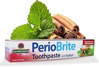 Periobrite Cinnamint Toothpaste | Soothes & Refreshes | Alcohol-Free, Gluten-Free, Fluoride-Free Soy-Free & Vegetarian | No Artificial Sweeteners or Preservatives 4oz (2 Pack)