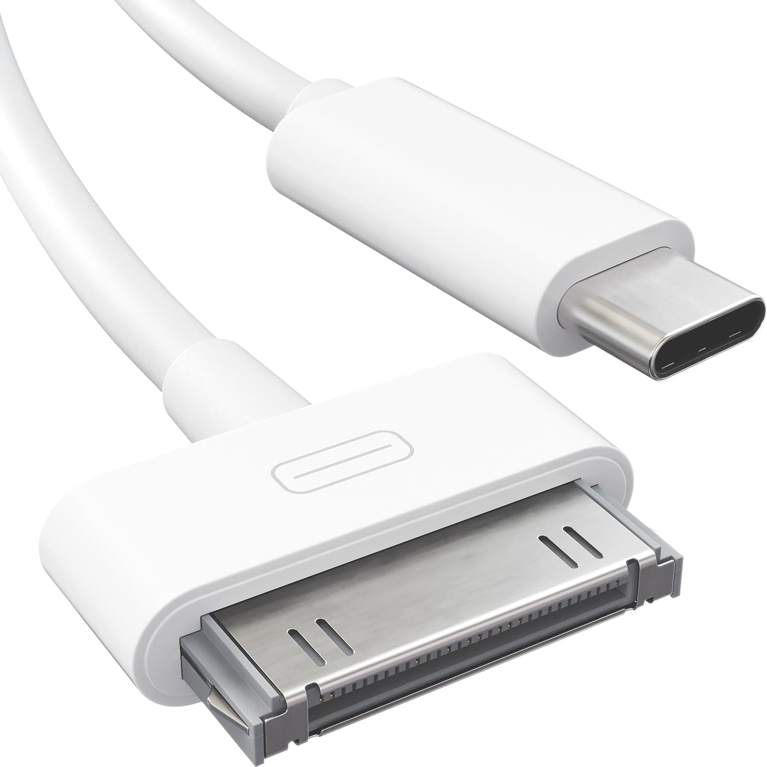 30-Pin to USB C Adapter Cable for iPhone, iPad, iPod – 2X 3ft (Next-Generation Data/Charging Cable from USB C to Dock Connector for iPhone 4S/4/3G/3/1, iPad 3/2/1, iPod, White) – CableDirect