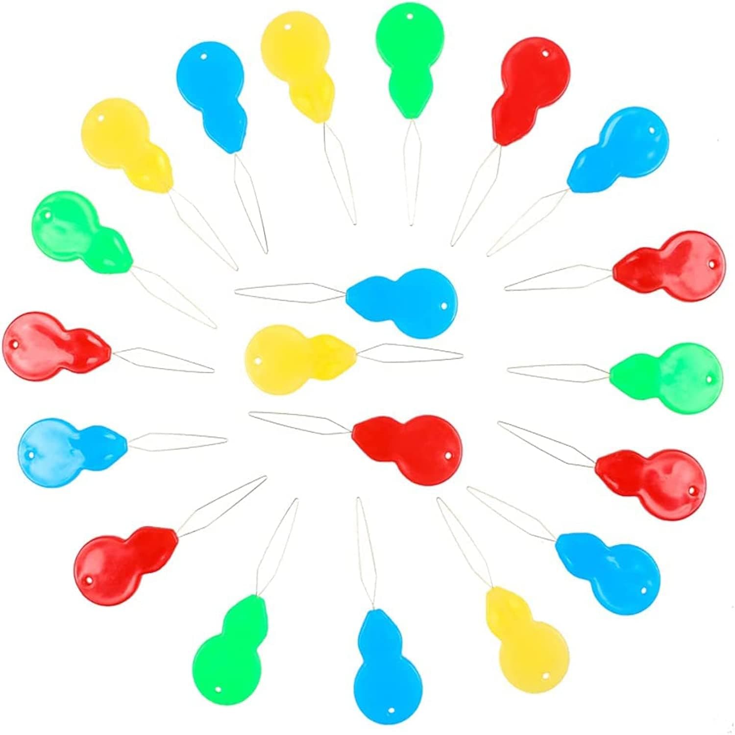 Desiderio Plastic Needle threaders 20Pcs Needle Threader Hand Machine Sewing Tool for Sewing Crafting Knitting Craft Quilting, DIY Art Pack of 20 (Multicolored)