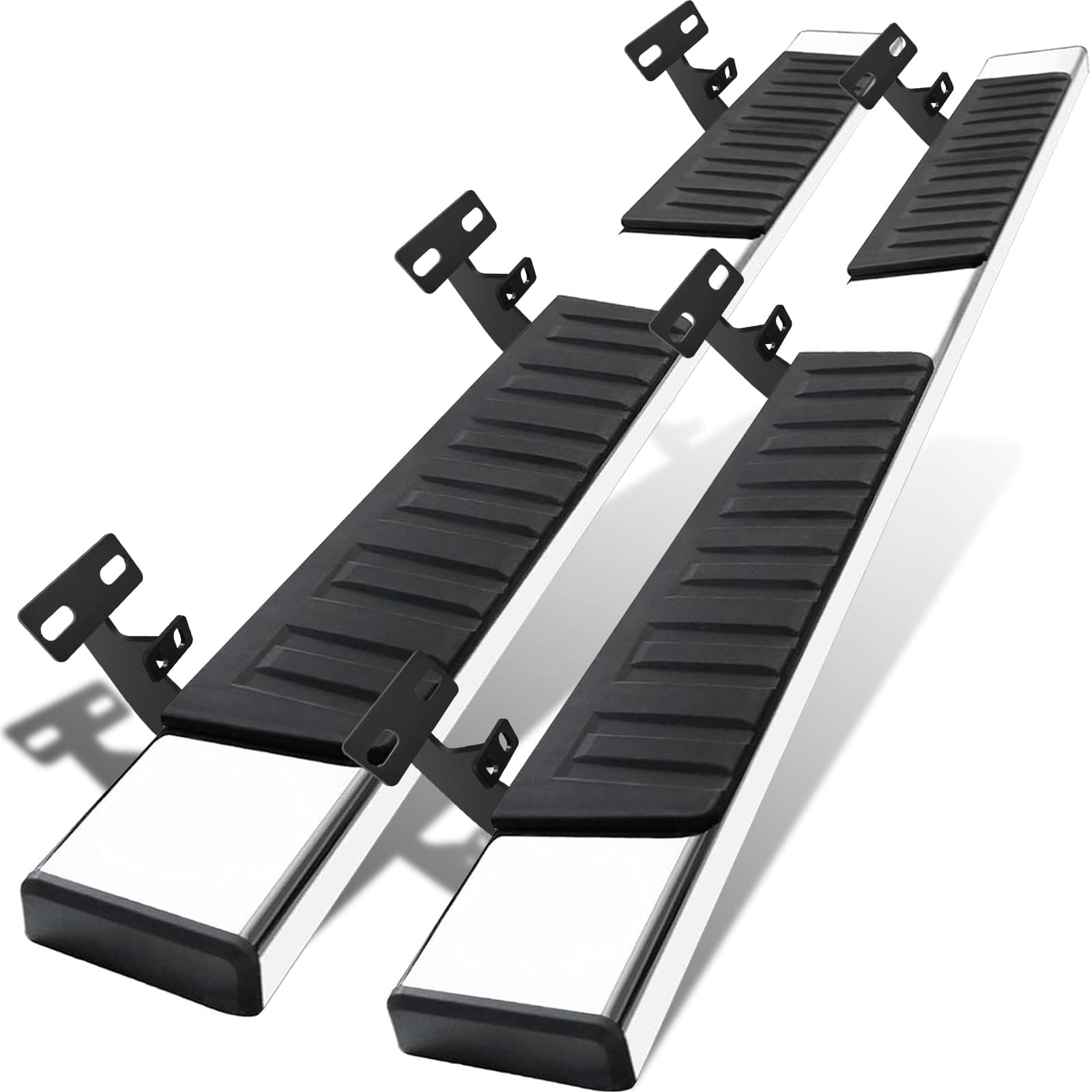COMNOVA 6 Inches Running Boards Compatible with 2009-2018 Dodge Ram 1500 Crew Cab(Including 2019-2024 Classic), 2010-2026 Ram 2500 3500, Carbon Steel Side Steps.