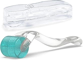 Derma Roller, 192 Titanium Microneedles 0.3mm for Face, Body and Scalp - Microneedling Roller for Men and Women - Skin care tools