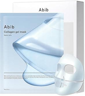 Abib Collagen Gel Mask Sedum Jelly 10 Sheets (Hydrating) I Korean Vegan Collagen, Cooling Hydrating Hyaluronic Acid Hydrogel Face Mask Skin Care